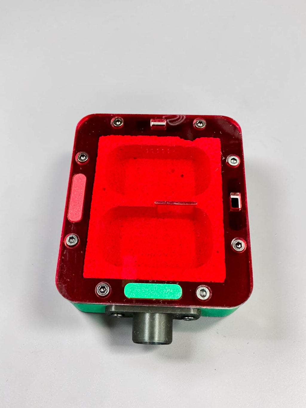 Red transparent acrylic lid