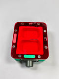 Red transparent acrylic lid